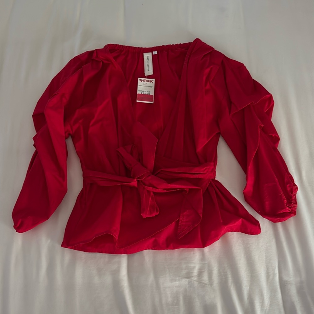 Red blouse